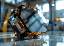 Studente che lavora su un progetto di esplorazione spaziale