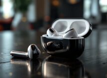 Apple AirPods Pro 2 earbuds on a stylish background