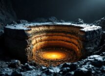 Illustration of Earth's inner core dynamics and structure