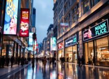 Modern digital advertising showcasing elegance and innovation