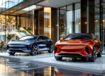 Hongqi's latest electric vehicles showcased at an event