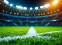 Spectators enjoying live sports coverage at an event