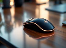 Logitech G Pro wireless mouse on a gaming desk