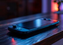 MSI Claw 8 AI+ handheld gaming device in action