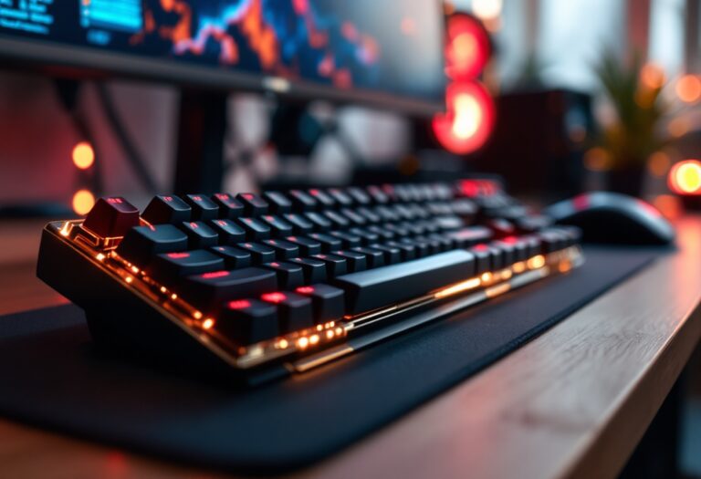 Tastiera meccanica con retroilluminazione RGB