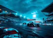 Motore V10 di Formula 1 in pista