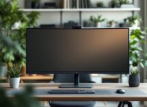 Ultrawide monitor showcasing immersive gaming experience