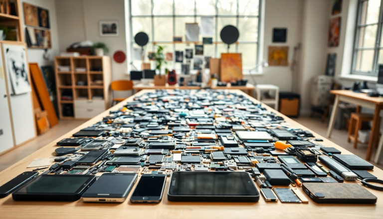 discover the unique art of disassembled tech gadgets 1745973098