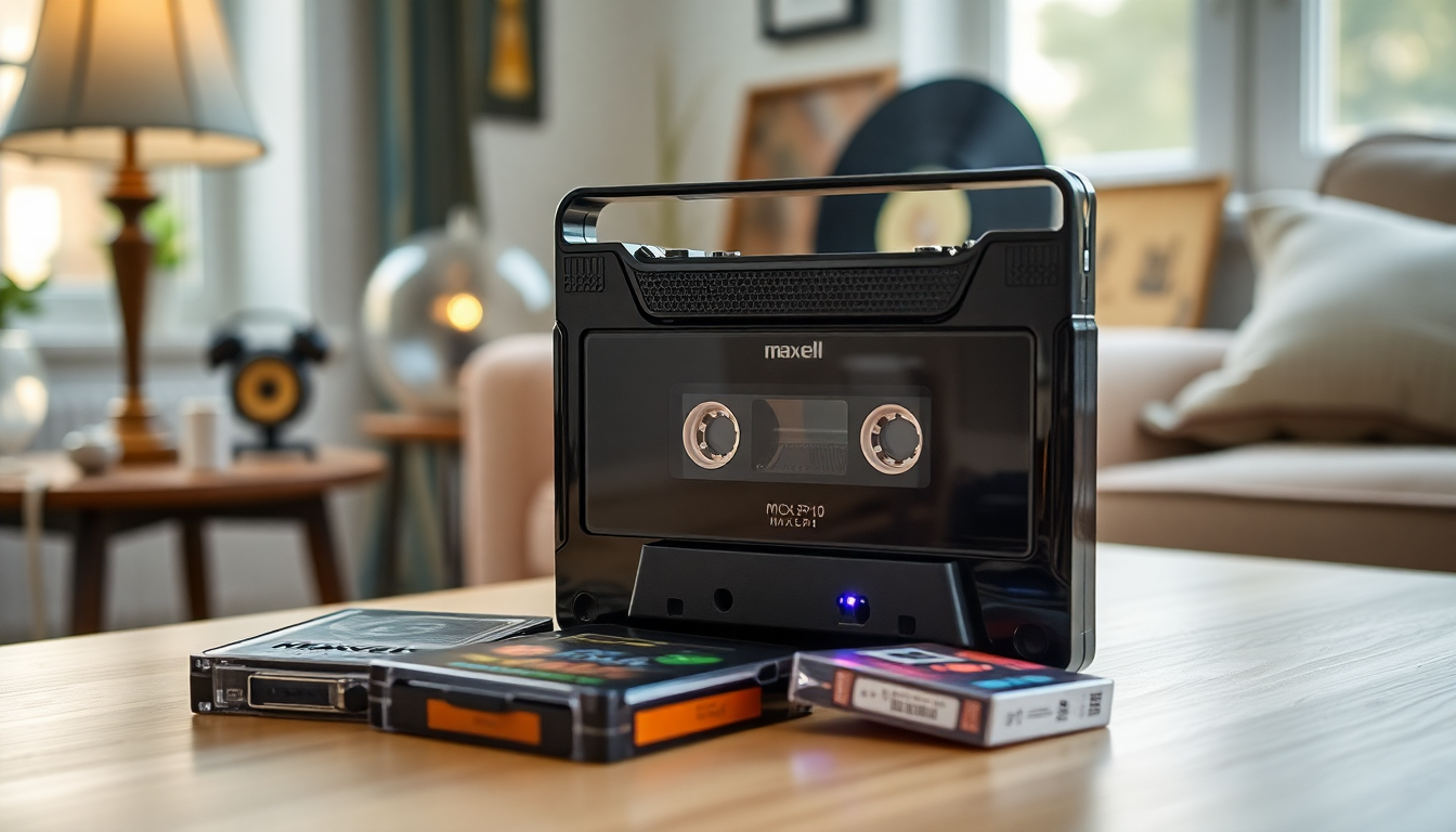 maxell mxcp p100 a modern twist on a classic cassette player 1751222792