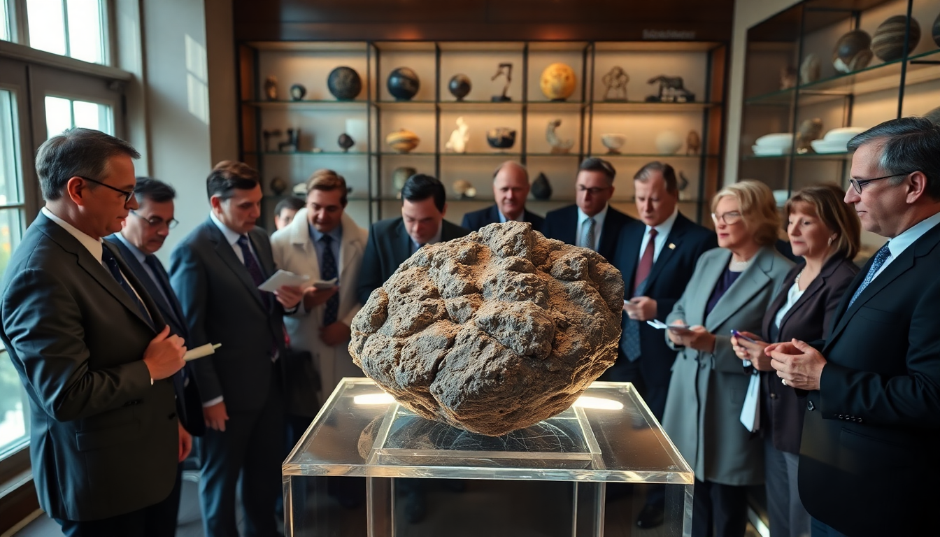 historic auction sees martian meteorite sell for record breaking price 1752772685