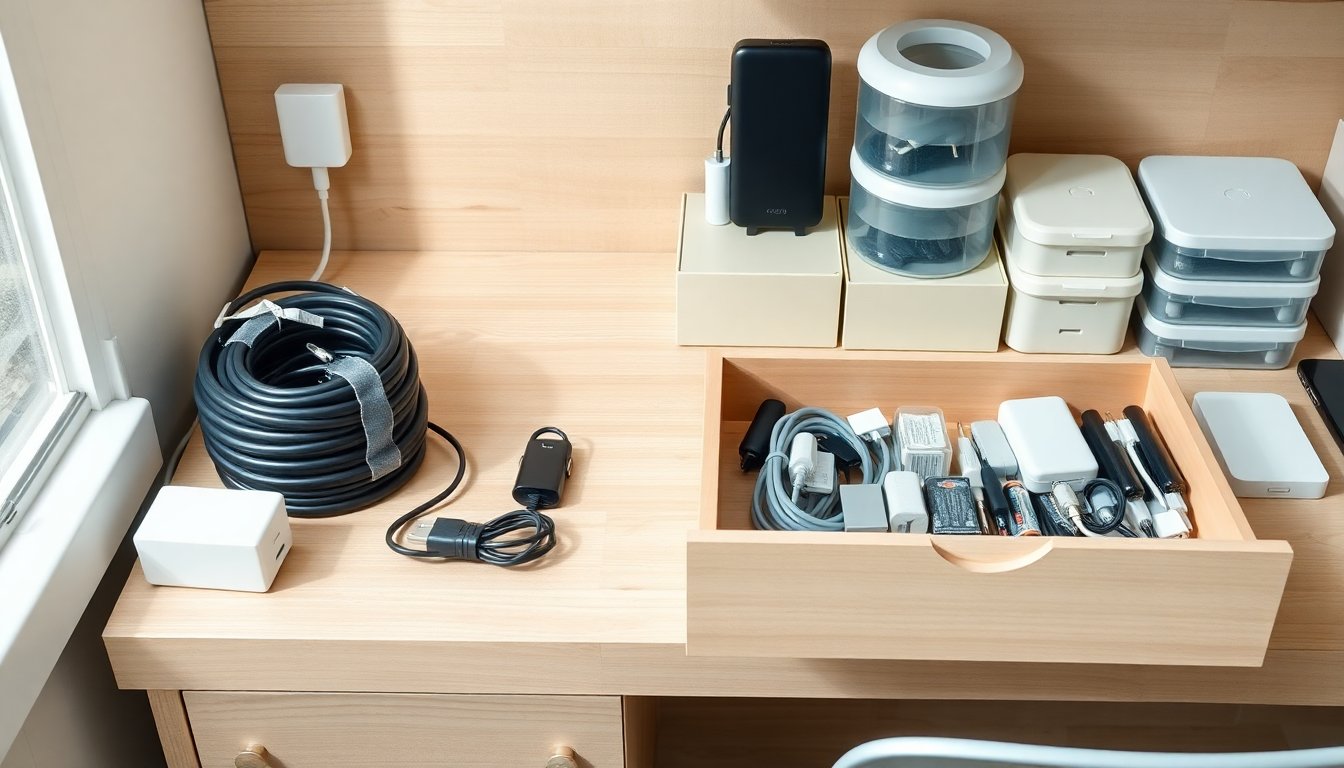 budget friendly ways to organize tech and cables at home 1773648106